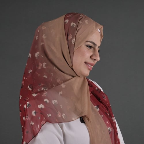 طرحة شيفون مورد شهري شال