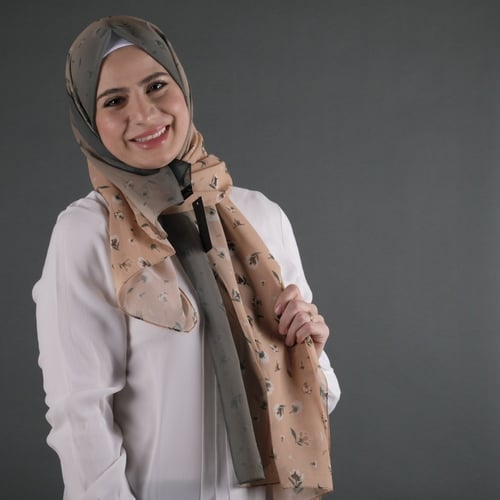 طرحة شيفون مورد شهري شال