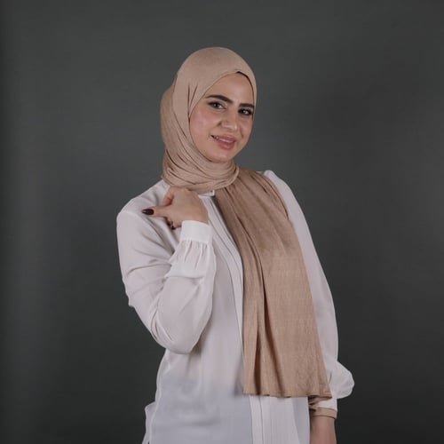 طرحة نايا قطن منقوش