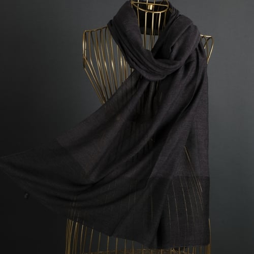 طرحة بوردن قطن كتان شال