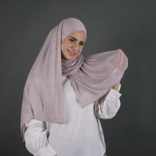 طرجة جوري نص قطن بستراس بنص بليسيه