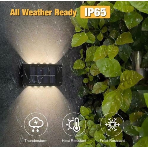 اضاءة خارجية تعمل على الطاقة الشمسية - اصفر