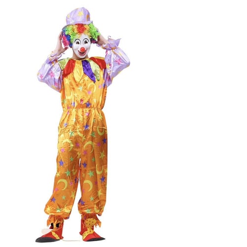 بلون برتقالي - لبس مهرج