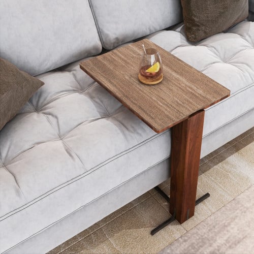 طاولة خدمة + لوح تقديم (H6T) نوع السطح Geo Gris