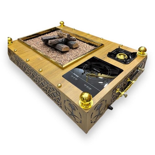 منقل حاتم ساده الكبير الخشبي