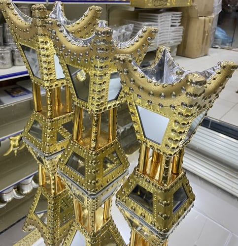 مباخر 3 حبات مريه فضي - ذهبي