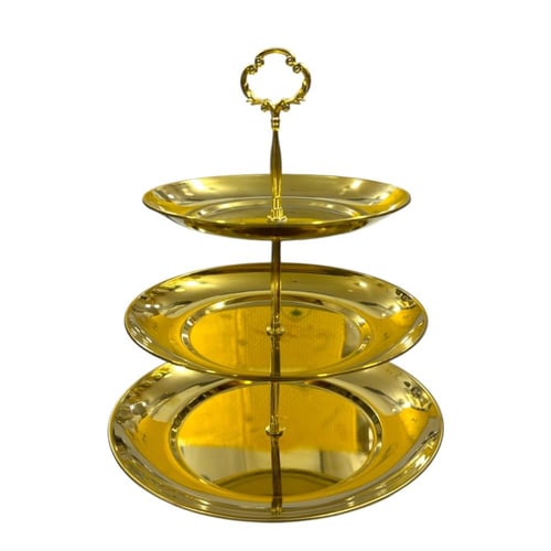 صينية تقديم الضيافه 3 ادوار ( حلى + تمر + ضيافة مت...