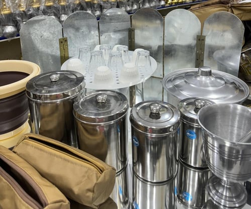 عزبة الشاهي والقهوه وطبخ المقاس الكبير للمكاشيت