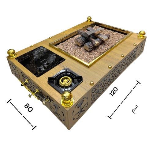 منقل حاتم ساده الكبير الخشبي