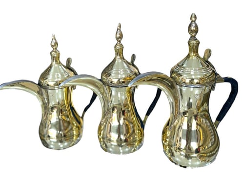 بكج الرسلان 3 دلال + 3 اباريق > نحاس الاصلي