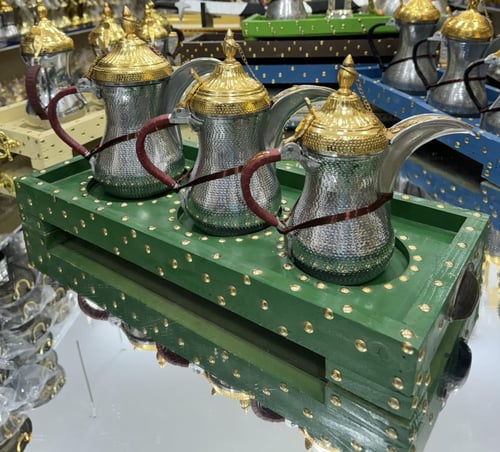 طوفرية + 3 دلال المنيوم حب رمان