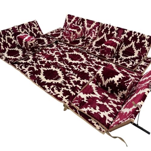 جلسة بر 9 قطع المخمل الأصلي