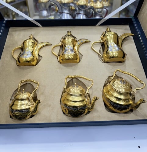 صندوق للأهداء النحاس الاصلي 3 دلال 3 أباريق