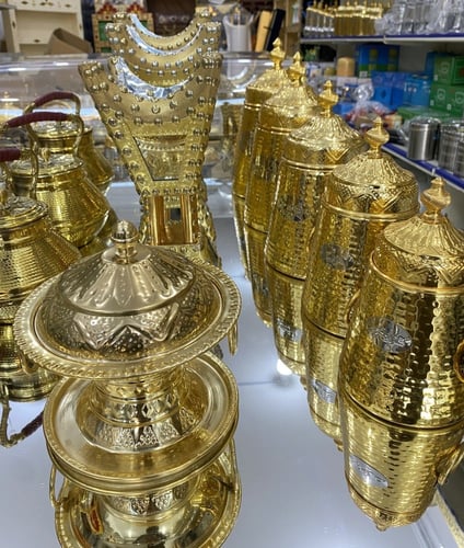 بكج 19 قطعة ذهبي نحاس للمشبات