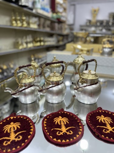 بكج 3 دلال و 3 أباريق نحاس الآصلي درجة أولى