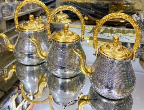 طقم أباريق 3 حب رمان المنيوم