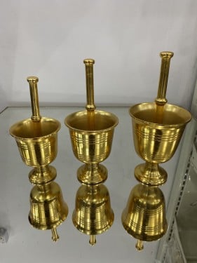 طقم 3 نجور المنيوم ذهبي