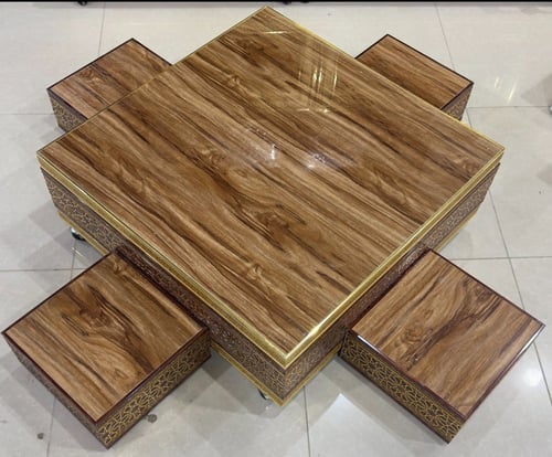 طاولة تقديم مع 4 طوايل خدمة نقش اسلامي