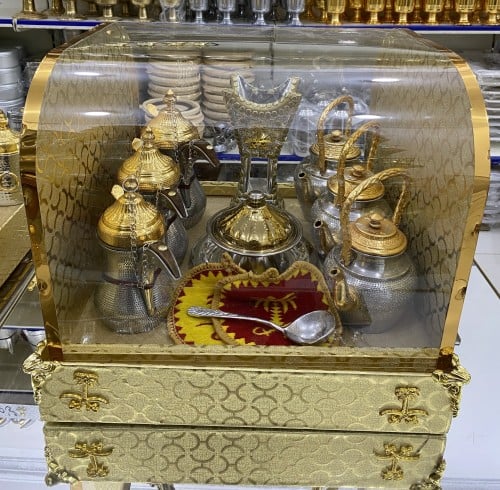 بوكس 3 دلال 3 أباريق وتمرية ومبخر المنيوم