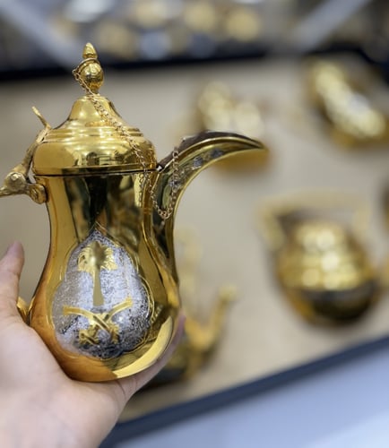 صندوق للأهداء النحاس الاصلي 3 دلال 3 أباريق