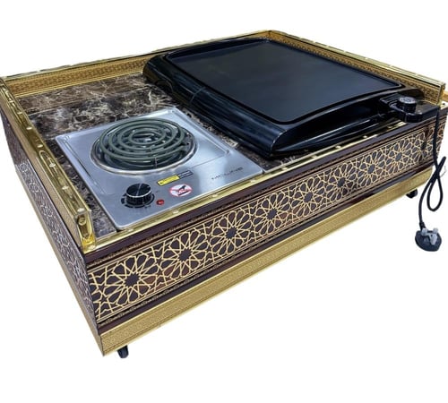 هيتر كهربائي بالكامل خشب نقش اسلامي 80 - 60 سم