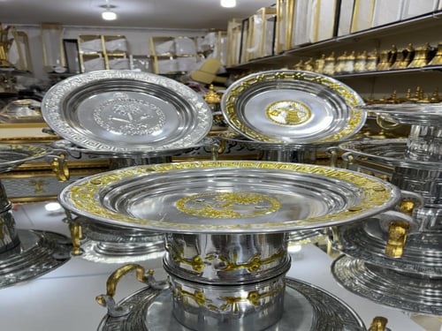 صينية تقديم الدائرية الصغيرة