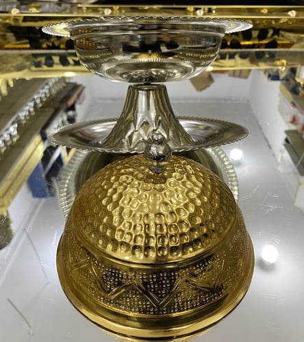 تمرية حب رمان فضي + ذهبي