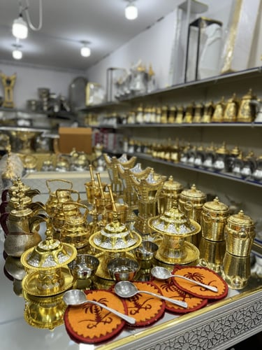 بكج نحاس متكامل 30 قطعة للأستخدام ( ذهبي )