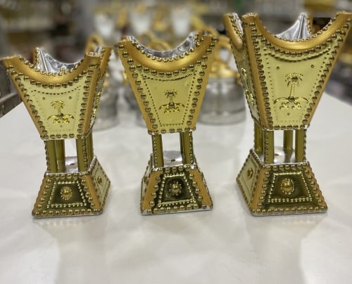 طقم 3 مباخر سيفين ونخلة مذهب