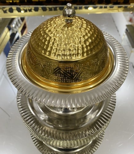 تمرية حب رمان فضي + ذهبي