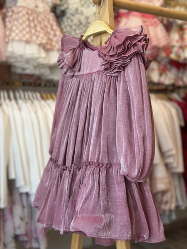 فستان خمري انيق