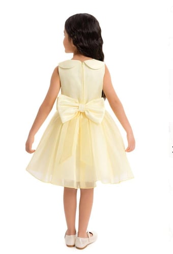 فستان اصفر انيق