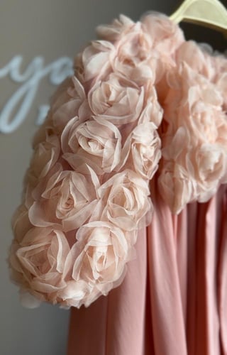 فستان مشمشي مورد