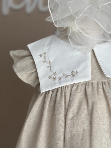 فستان مواليد ٦-٢٤ شهر