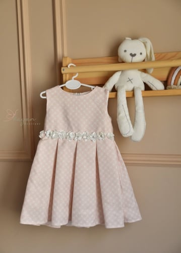 فستان مواليد خربزي