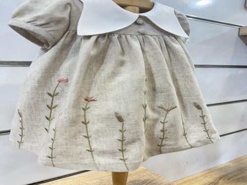 فستان مواليد ٦-٢٤ شهر