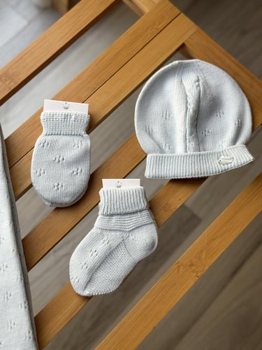 طقم حديثي الولاده ولادي ( سماوي )