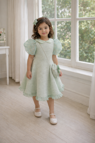 فستان سماوي انيق 5-10 سنوات