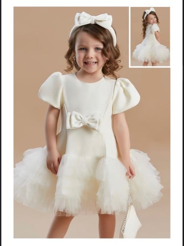 فستان ليموني فاتح ١-٥ سنوات