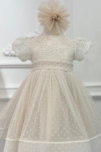 فستان سكري ( ربطة شعر وشوز هدية )