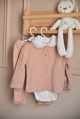 طقم تريكو 3قطع سماوي