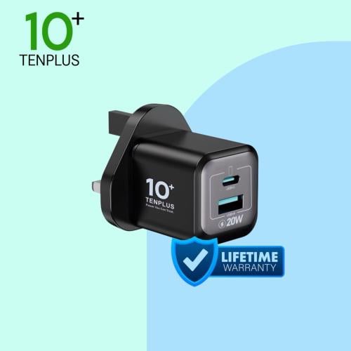 رأس شاحن جداري TENPLUS بتقنية GaN - بقوة 20 واط وم...