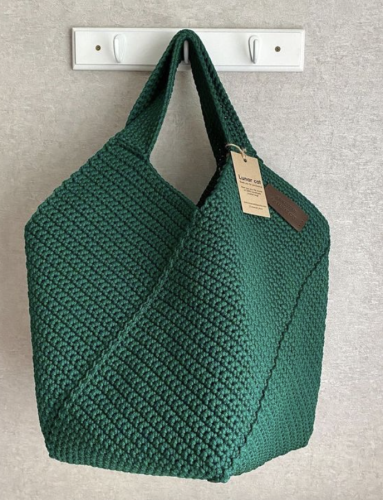 Lotus Crochet Bag - Royal Green Color