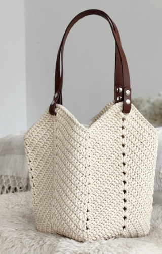 Rosie crochet bag - offwhite color
