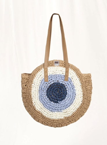Eyes Crochet Bag - Light Grey, White, Light Blue,...