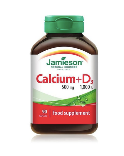 Jamisun Calcium 500 mg + Vitamin D 1000 IU 90 caps...