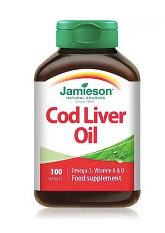 Jamison Omega 3 cod liver oil 100 softgel capsules