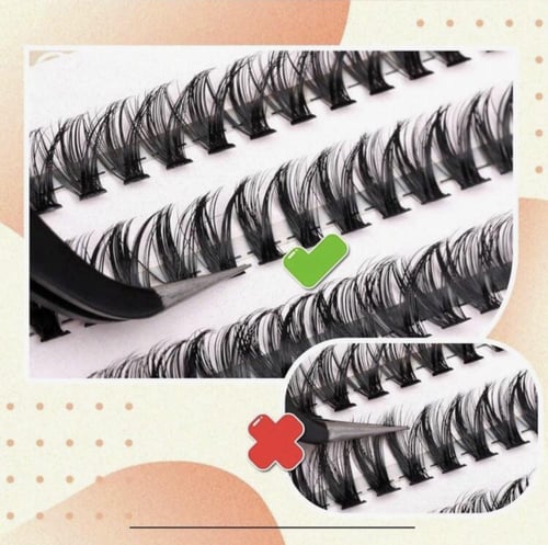 رموش أسبوعيه 200 مجموعة إطالة الرموش 9-15ملم 40D ف...