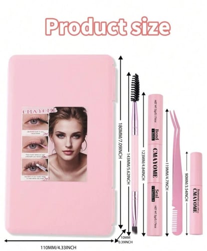 مجموعة الرموش الاسبوعيه 640 قطعة DIY، 30D+40D+50D...