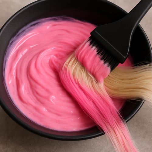 ماسك تلوين وترطيب الشعر شبه الدائم لون pink ٢٠٠مل